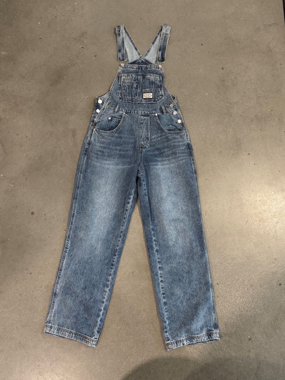 Relaxed Denim Overalls